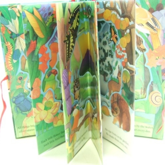 All Things Bright and Beautiful 3-D,pop-up or carousel-style Vintage Book - Picture 2 of 11